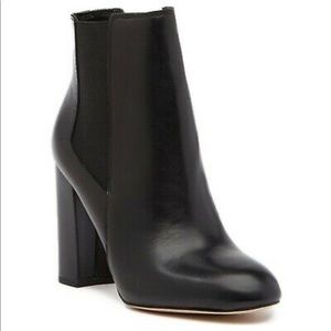 Same Edelman Case Block Heel Leather Booties